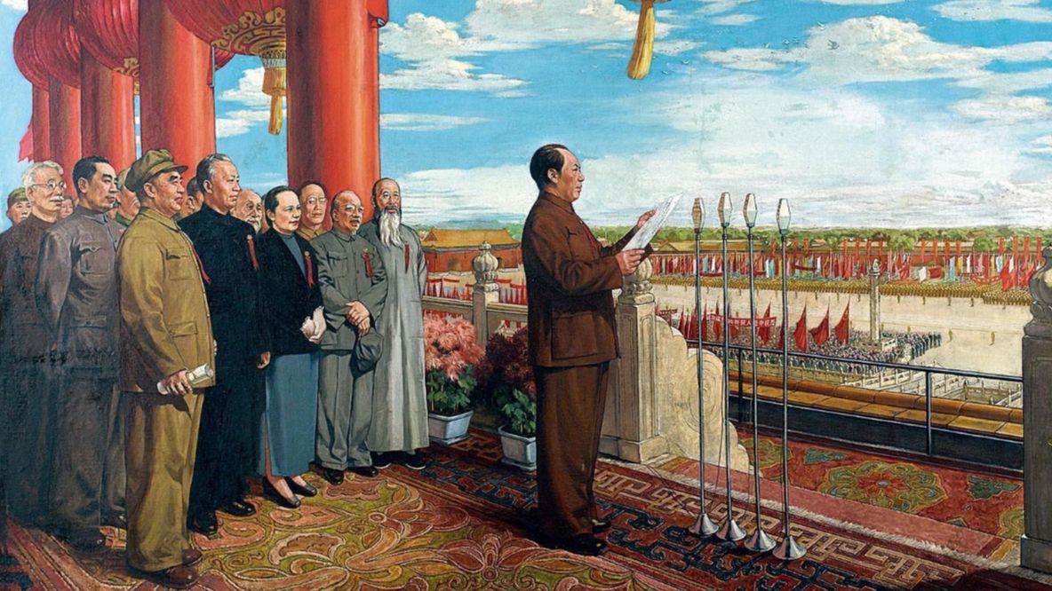 开国大典珍贵历史影像:1949年新中国成立当天阅兵式