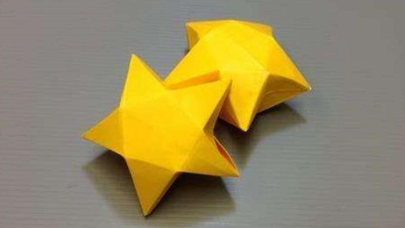 六角星折纸教程 - 知乎