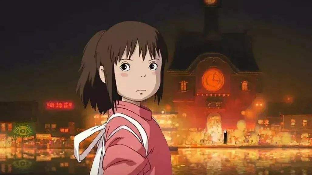 宫崎骏的经典动画《千与千寻》父母乱吃东西变成猪头