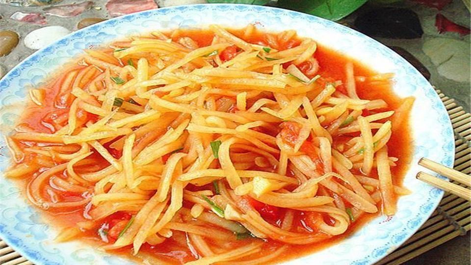 西红柿炒土豆丝