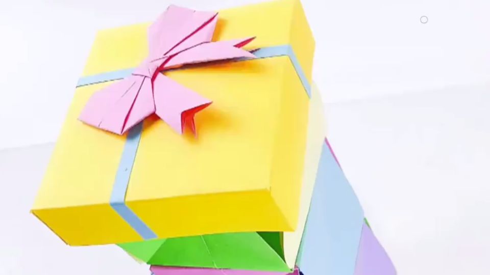 折纸好玩的旋转方块,合上是一个精美的机关小礼盒,太惊喜了 4整蛊礼物