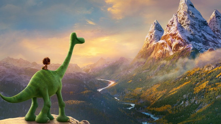 《恐龙当家》,翼龙攻击小恐龙, 霸王龙将其救下