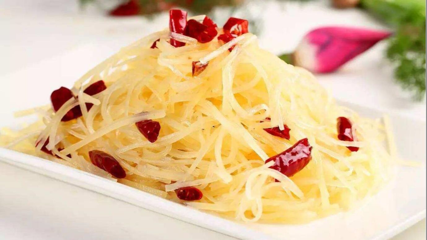 醋溜土豆丝是的做法