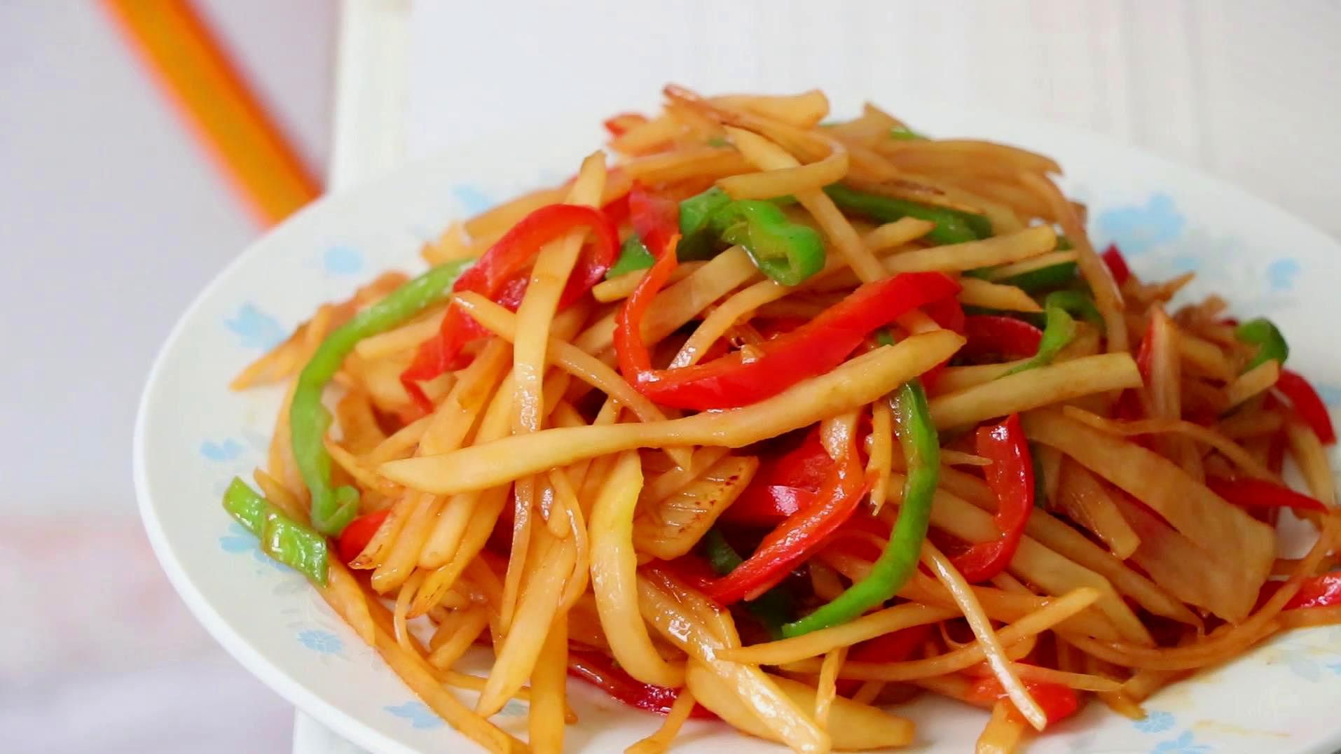 尖椒土豆丝的做法