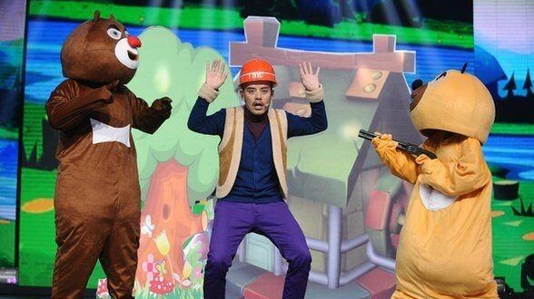 真人版光头强黄彬搞笑视频盘点