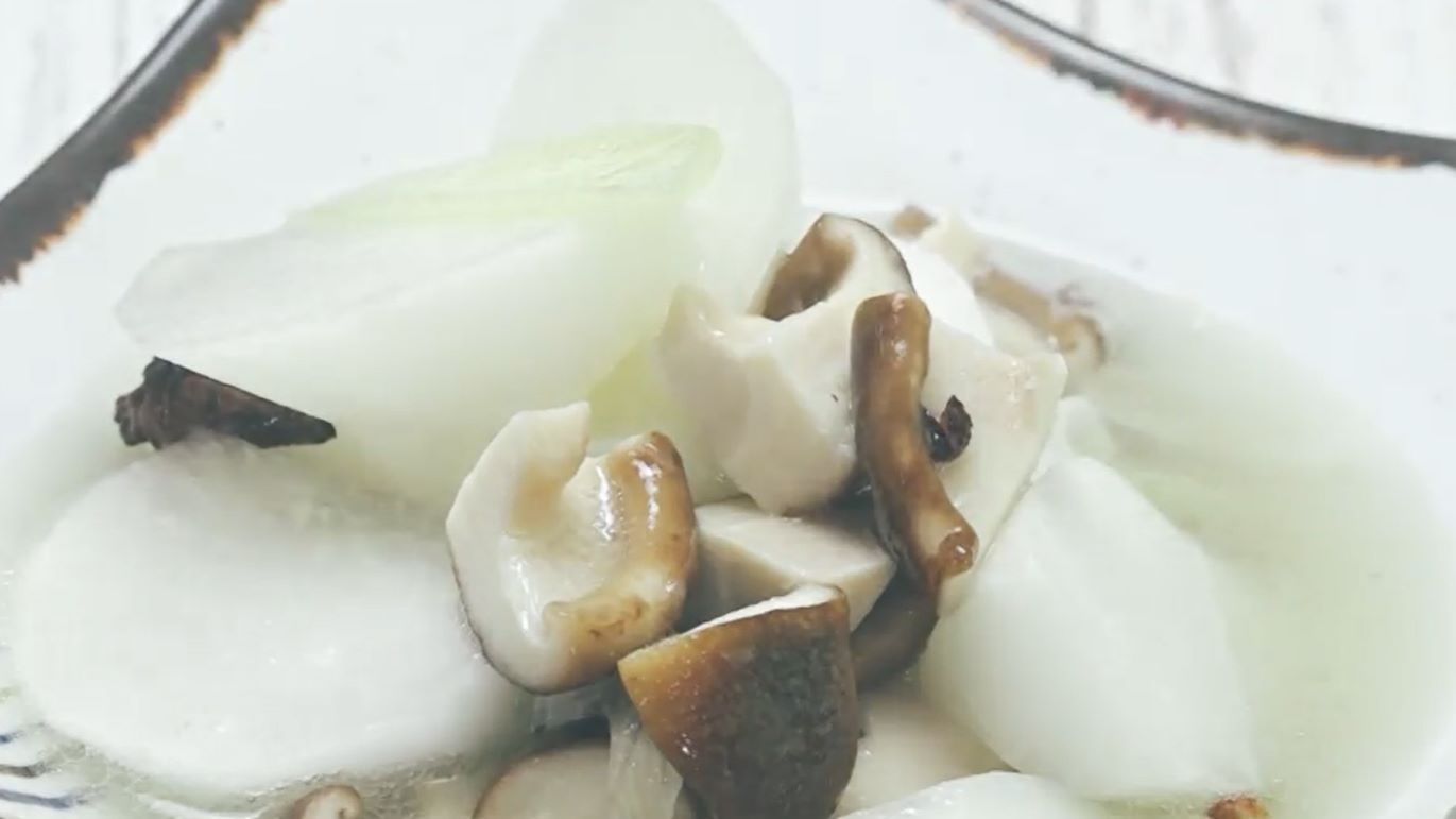 白萝卜炖香菇的做法