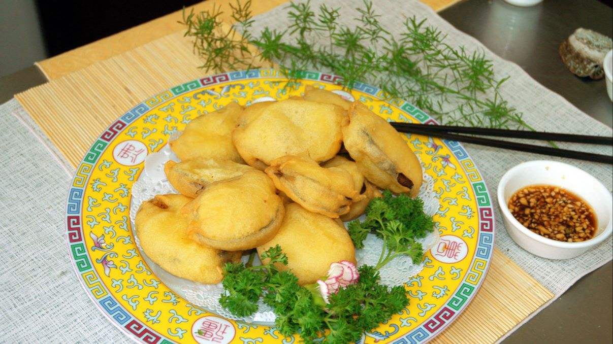 于妈爱美食 东北炸茄盒